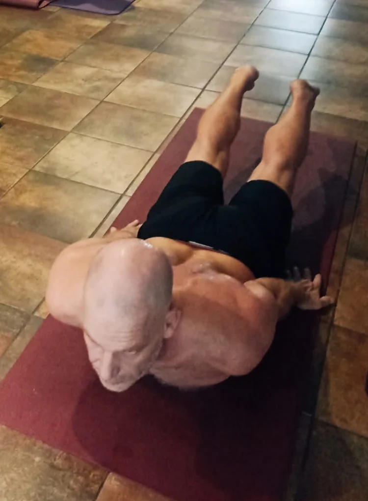 Éric Boisteau dans un moment de pratique sportive